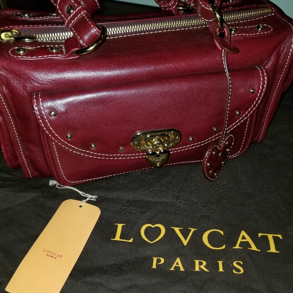 Lovecat Leather Handbag
